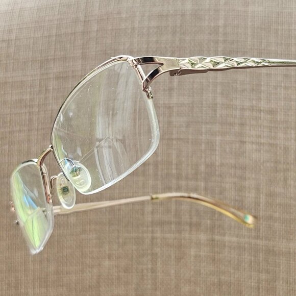 Liz Claiborne Accessories - Liz Claiborne Women Eyeglasses Frame Half Rim Gold Tone Glasses L627 OIN5 51[]16
